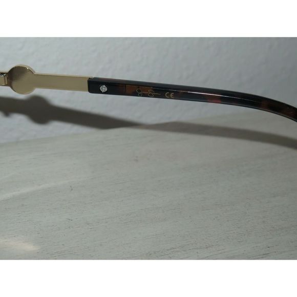 Jessica Simpson Gold Aviator Sunglasses Tortoise Shell Arms J5759-GLDTS $55 MSRP - Picture 10 of 12